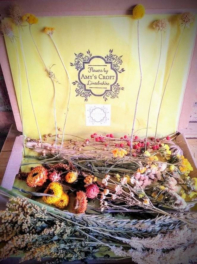 Letterbox dried flowers- small/large boxes, gift, DIY flowers, bouquet. Craft box. UK farm, Natural, Rustic, Eco, Organic, wedding flowers