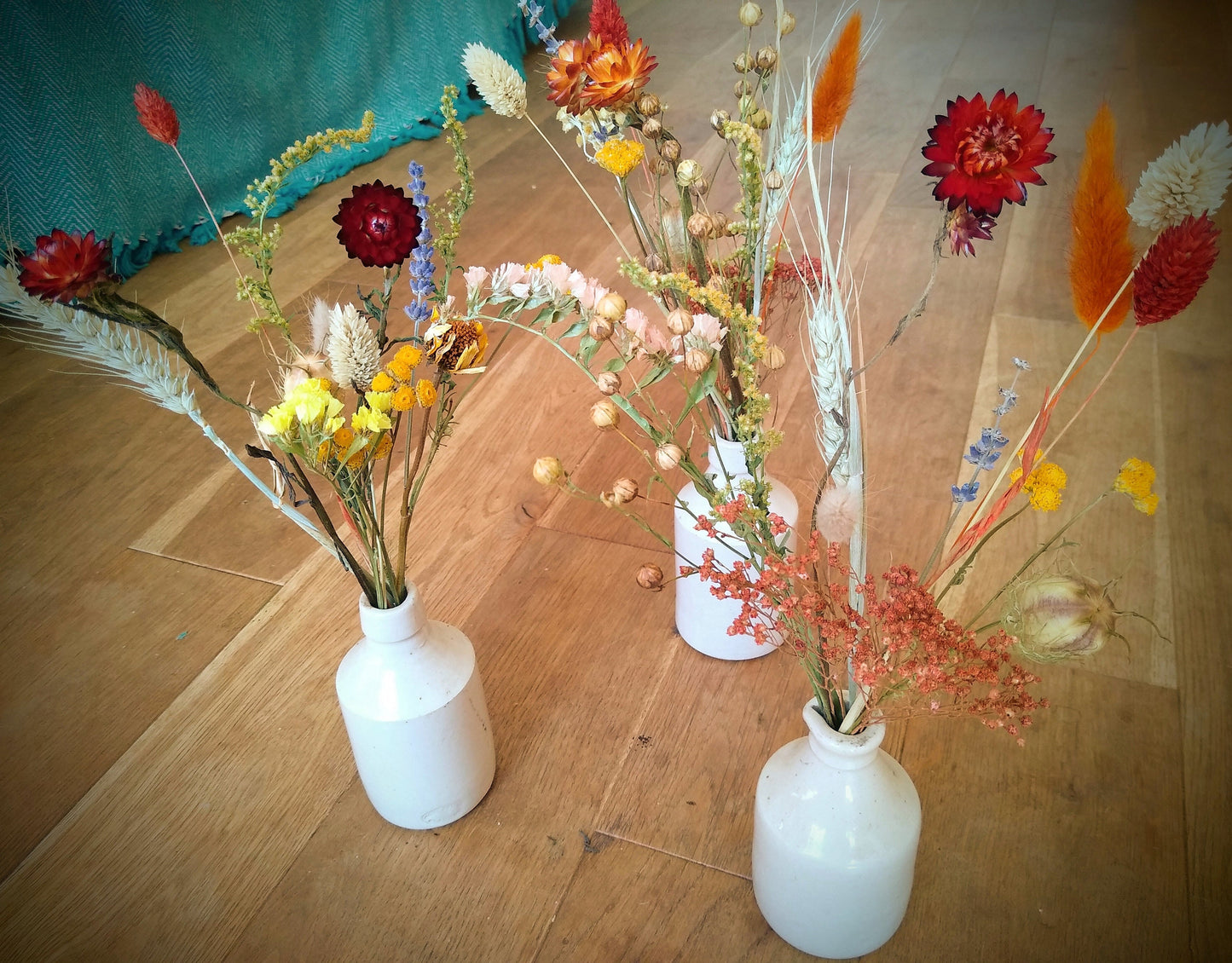 Autumnal British dried flower box, 30-300 stems, rustic, dried flower craft box, red, yellow, orange, DIY Autumn wreath flowers, materials