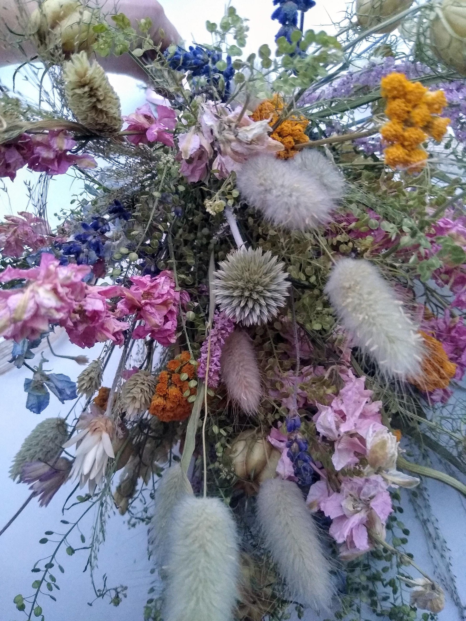 British Dried Flower Bouquet - wildflowers - Present- Gift for Her- Birthday- UK farm- bride - Mothers Day- Pastels- Wedding- bouquet- Posy