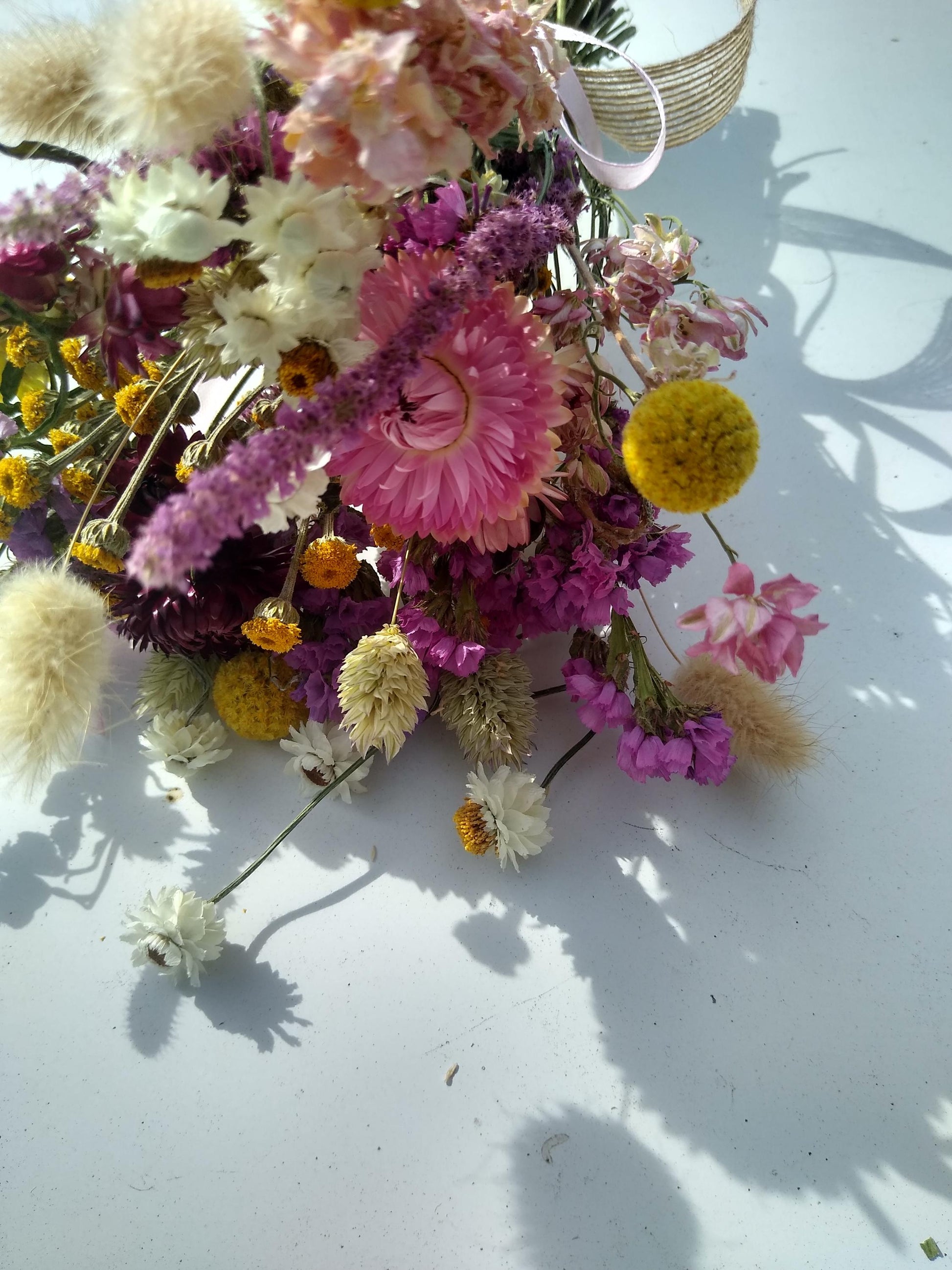 British Organic Dried Flower Bouquet - Daisy -Summer -Posy- Gift for Her- Birthday -Pastel -Mothers Day -Get Well Soon -Wedding Bouquet